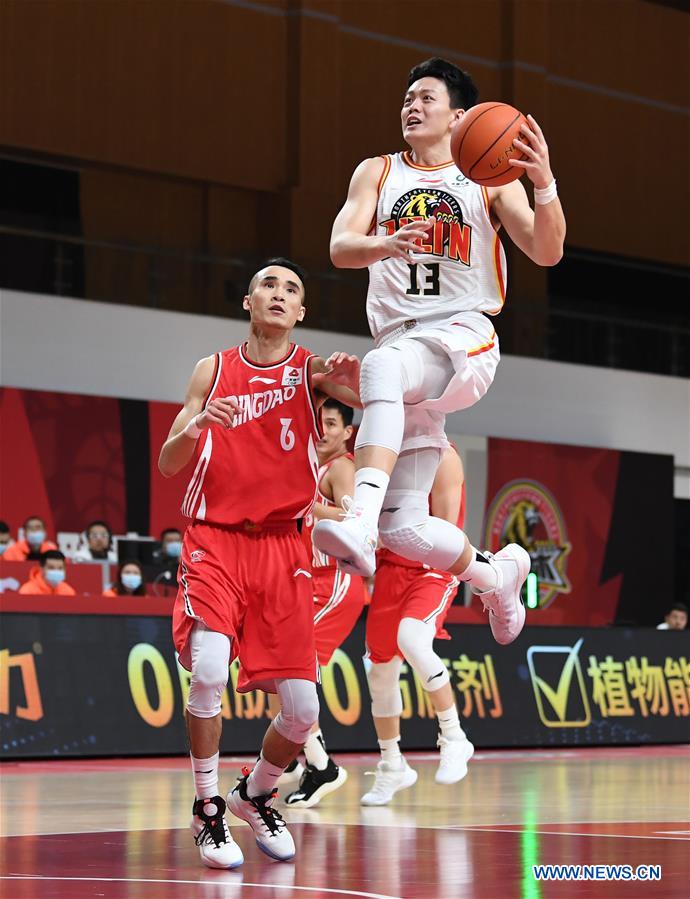 (SP)CHINA-ZHUJI-BASKETBALL-CBA LEAGUE-JILIN NORTHEAST TIGERS VS QINGDAO EAGLES (CN)