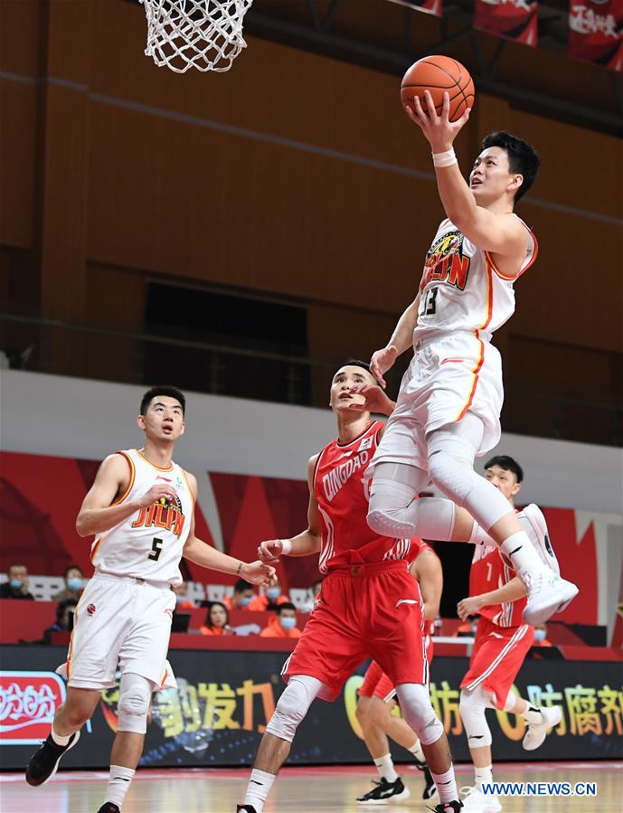 (SP)CHINA-ZHUJI-BASKETBALL-CBA LEAGUE-JILIN NORTHEAST TIGERS VS QINGDAO EAGLES (CN)