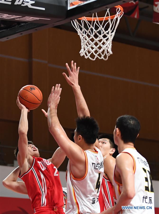 (SP)CHINA-ZHUJI-BASKETBALL-CBA LEAGUE-JILIN NORTHEAST TIGERS VS QINGDAO EAGLES (CN)