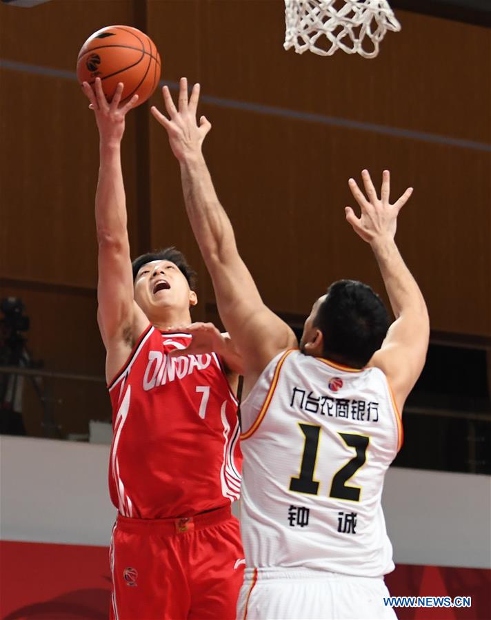 (SP)CHINA-ZHUJI-BASKETBALL-CBA LEAGUE-JILIN NORTHEAST TIGERS VS QINGDAO EAGLES (CN)