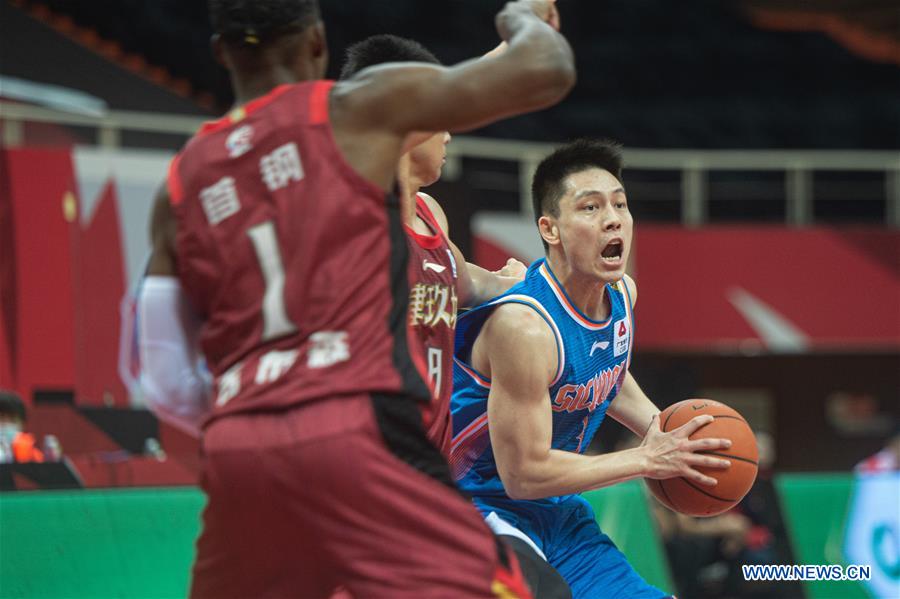 (SP)CHINA-ZHUJI-BASKETBALL-CBA LEAGUE-BEIJING DUCKS VS SICHUAN(CN)