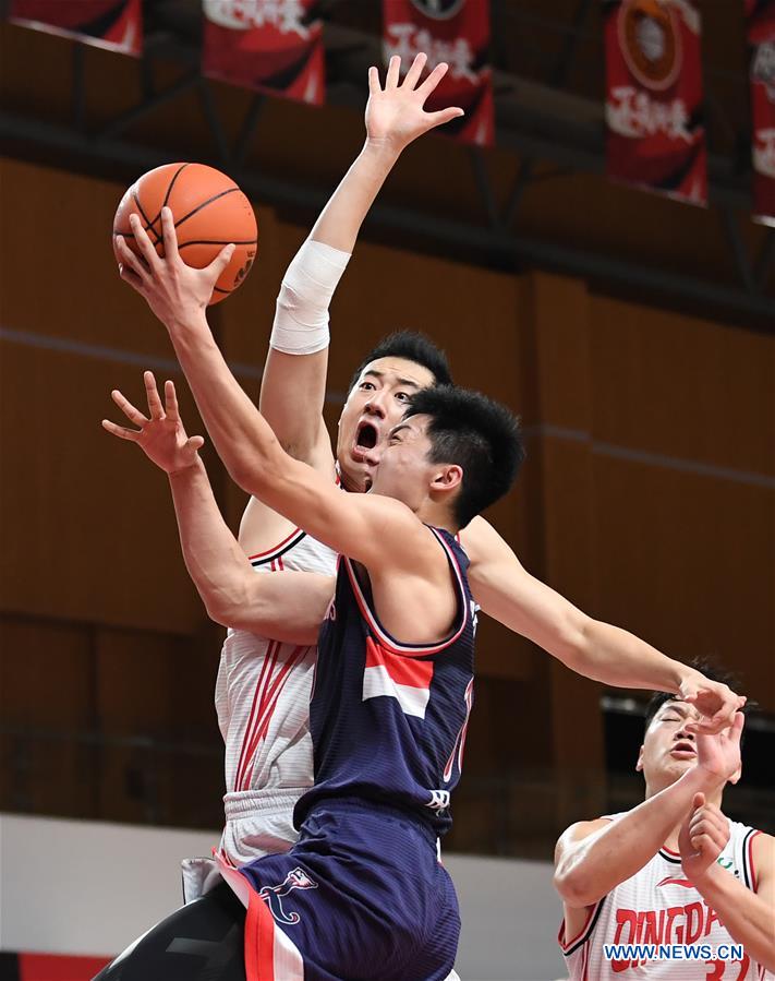 (SP)CHINA-ZHUJI-BASKETBALL-CBA LEAGUE-QINGDAO VS GUANGZHOU (CN)