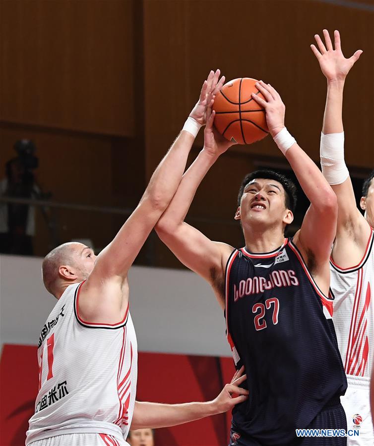 (SP)CHINA-ZHUJI-BASKETBALL-CBA LEAGUE-QINGDAO VS GUANGZHOU (CN)