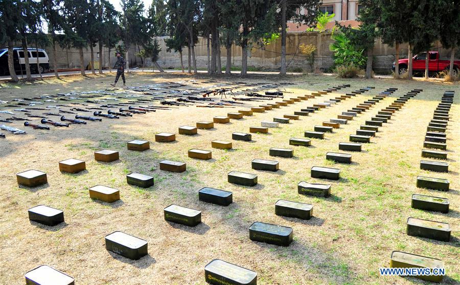 SYRIA-DAMASCUS-CONFISCATED WEAPONS