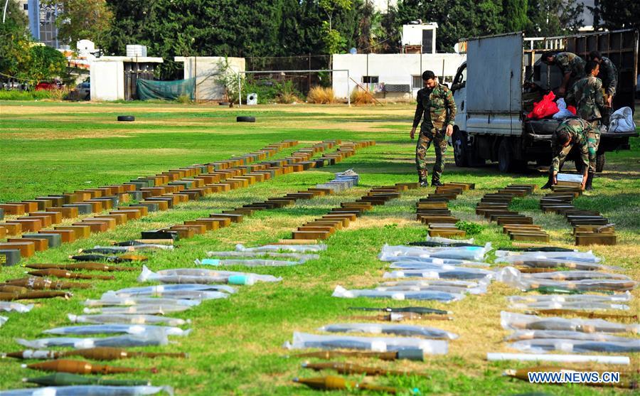 SYRIA-DAMASCUS-CONFISCATED WEAPONS