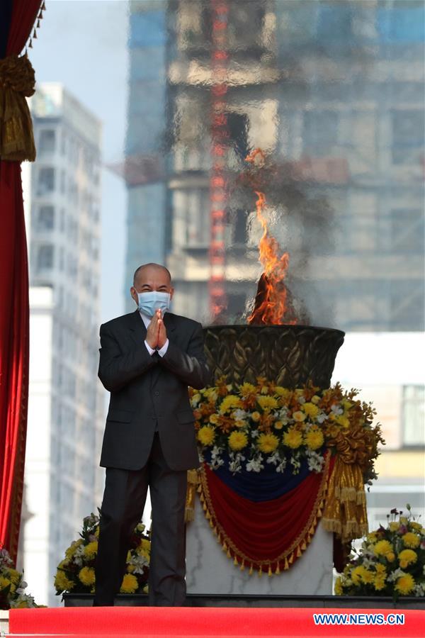 CAMBODIA-PHNOM PENH-KING-67TH ANNIVERSARY-INDEPENDENCE DAY