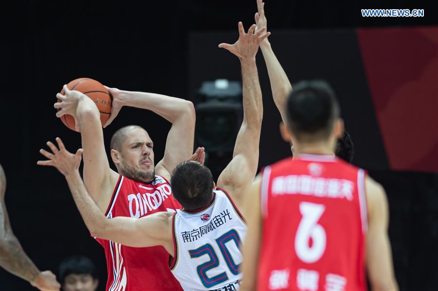 CBA: Nanjing Monckey Kings vs. Qingdao Eagles - Xinhua