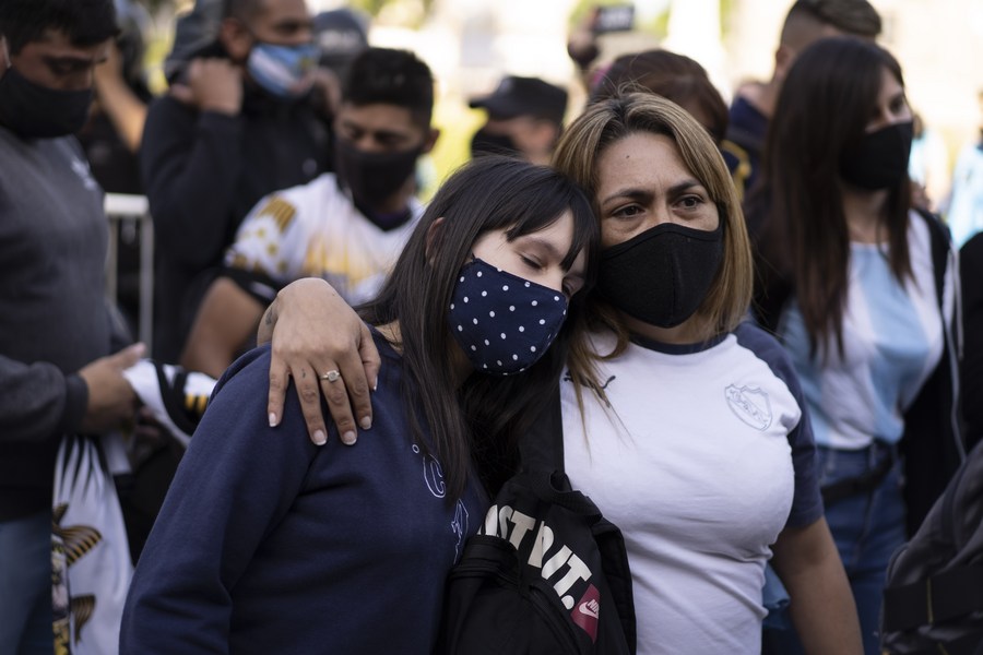 Fans at World Cup pay homage to Maradona with shirts and chants