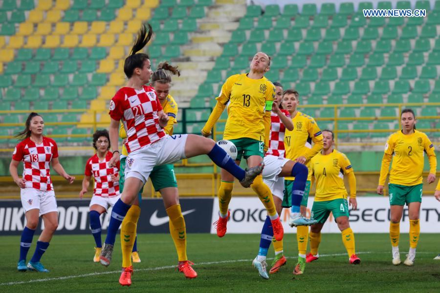 UEFA Women's EURO 2022 qualifier: Croatia vs. Roumania - Xinhua