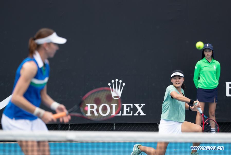 Agurk Løft dig op skrive Women's doubles first round match of Australian Open 2021 tennis tournament  - Xinhua | English.news.cn