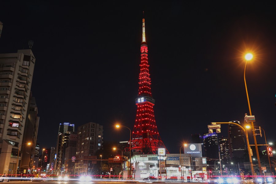 Landmarks worldwide light up in red to welcome Year of the Rat - Xinhua