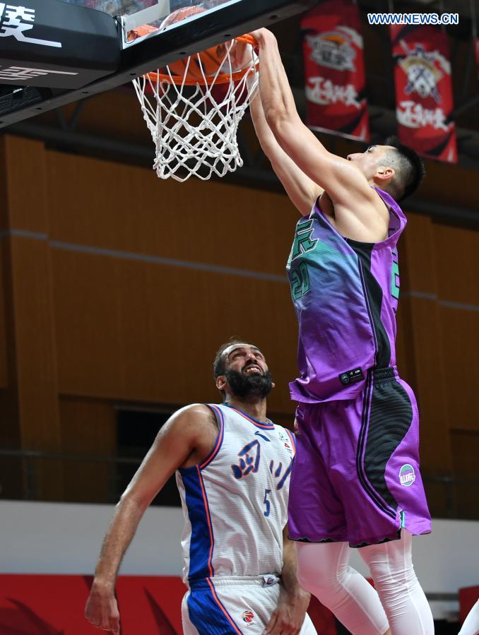 Highlights of CBA 45th round matches - Xinhua