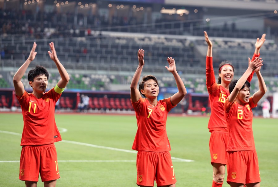 Chinese football women players jerseys