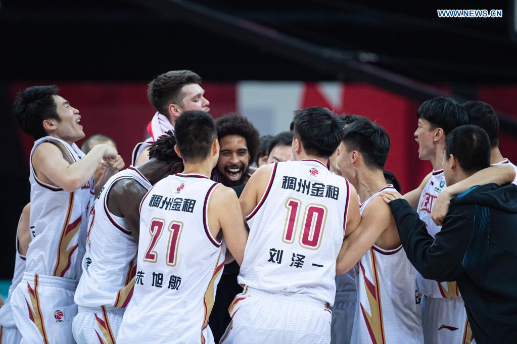 CBA: Qingdao Eagles vs. Zhejiang Golden Bulls - Xinhua