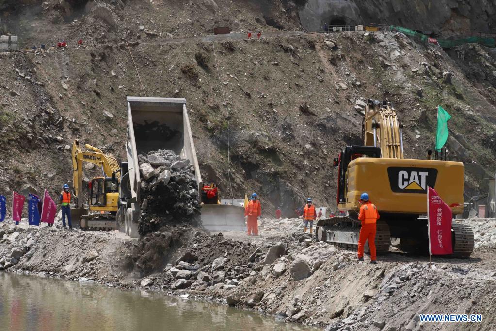 Cpec Hydropower Project Achieves Second Stage River Closure Xinhua English News Cn