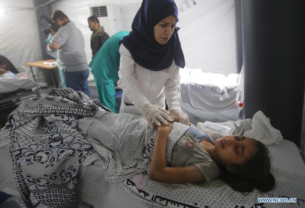 Palestinian death toll from Israel's Gaza strikes exceeds 100 Xinhua