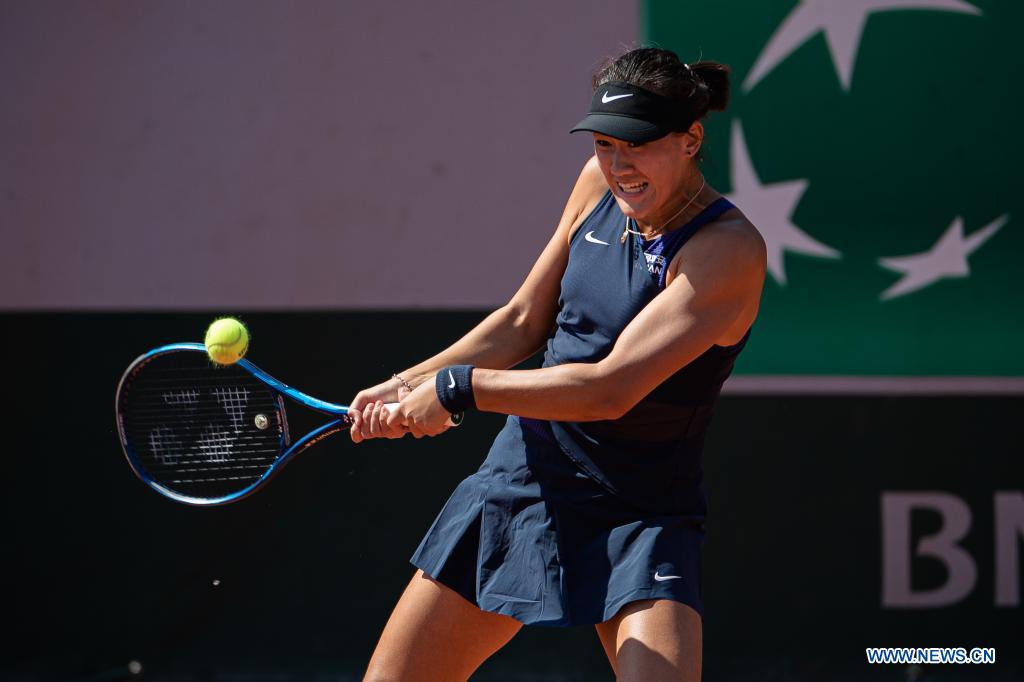 Womens Singles First Round Match Of French Open Tennis Tournament Wang Xiyu Vs Danielle 2078