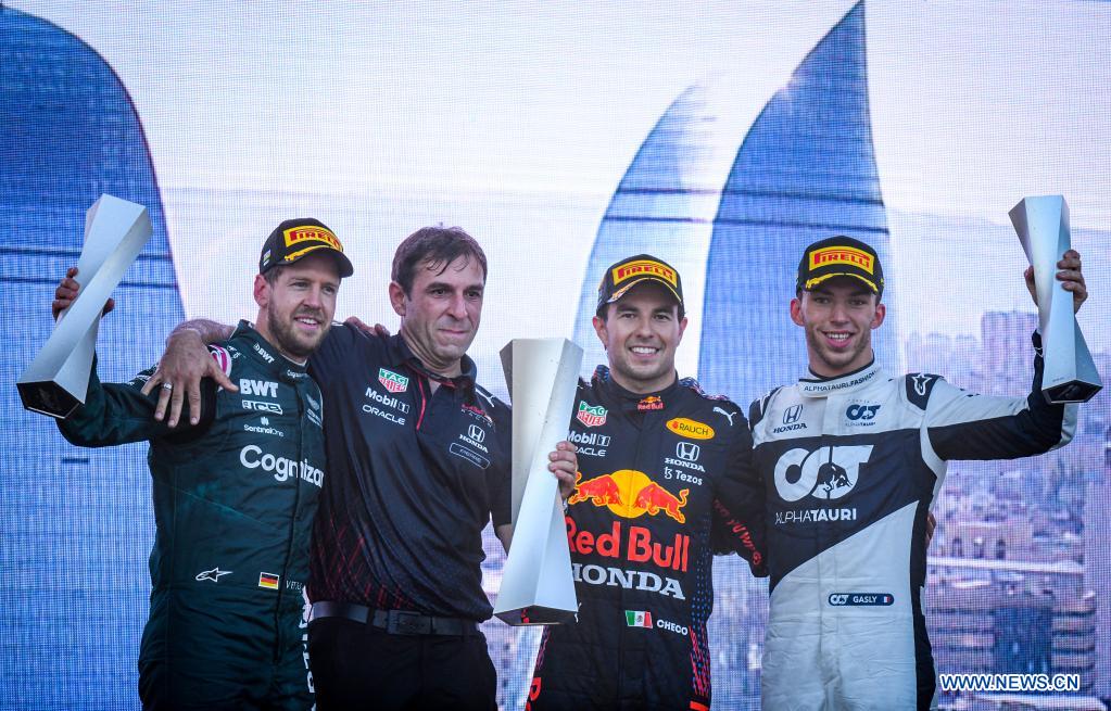 Perez Wins In F1 Azerbaijan GP After Verstappen Puncture, Hamilton ...