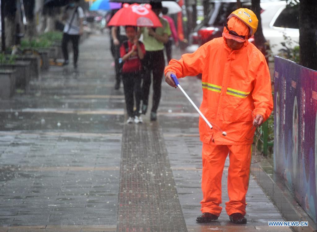 heavy rainstorm hits beijing