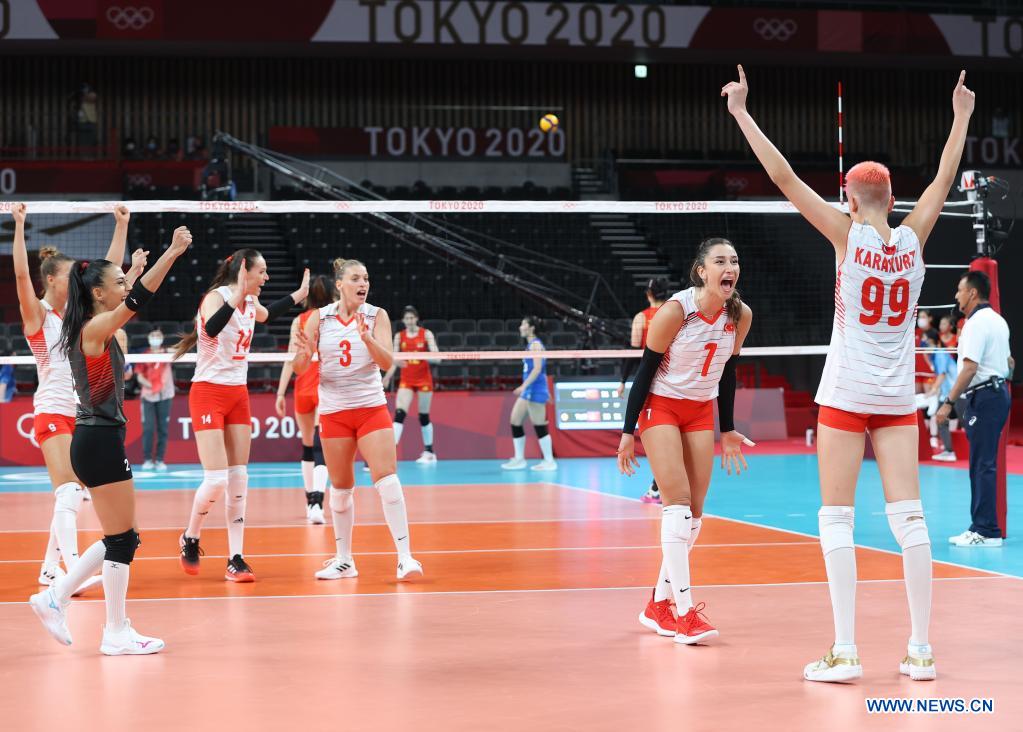 Defending champion China upset by Turkey in Tokyo 2020 women's