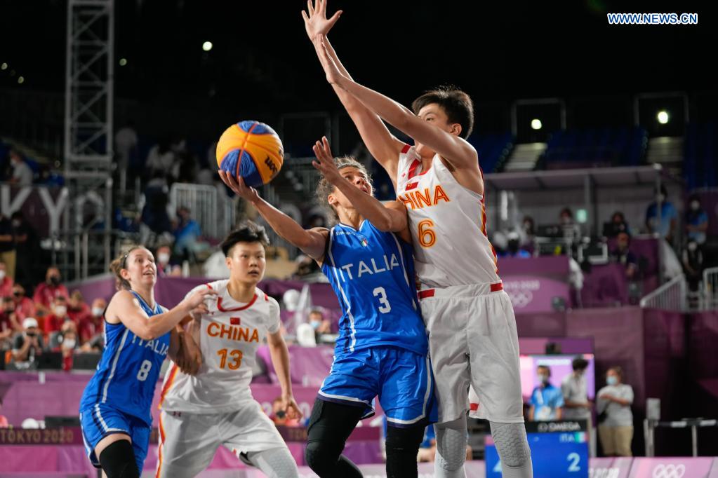 China Routs Italy To Reach Olympic 3x3 Women's Basketball Tournament 