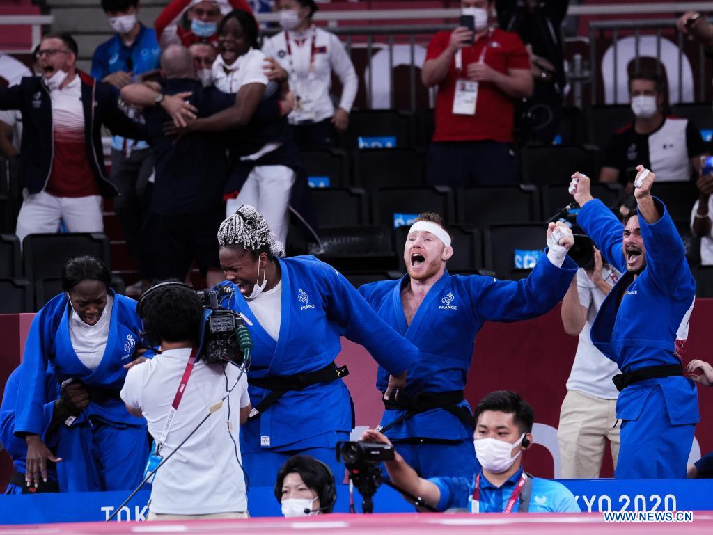 France wins mixed team gold as judo competition wraps up at Tokyo