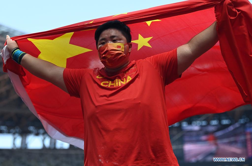 China's Shot Putter Gong Lijiao Wins Her First Olympic Gold At Tokyo ...