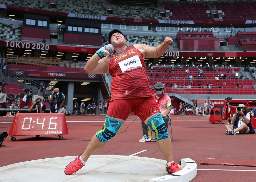 China's Shot Putter Gong Wins Her First Olympic Gold At Tokyo 2020 ...