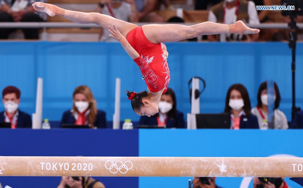 Chinese Gymnasts Finish 1 2 In Womens Balance Beam At Tokyo Olympics