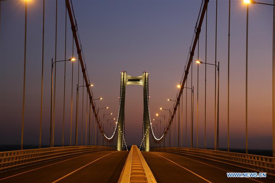 MOZAMBIQUE-MAPUTO BAY BRIDGE-AFRICA-LONGEST SUSPENSION BRIDGE-OPEN TO TRAFFIC