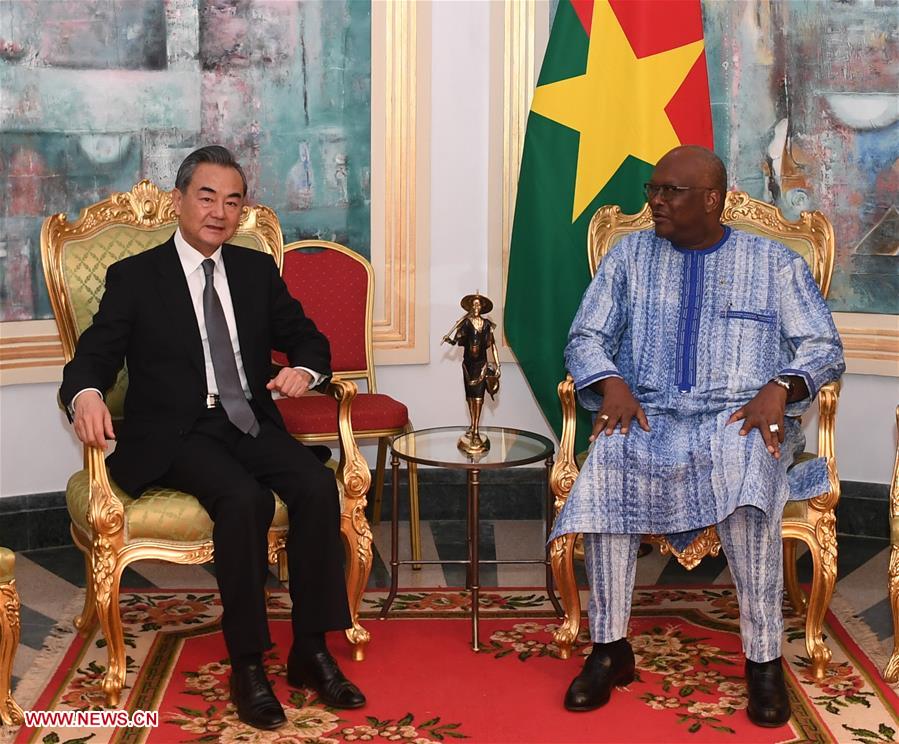 BURKINA FASO-OUAGADOUGOU-WANG YI-KABORE-MEETING