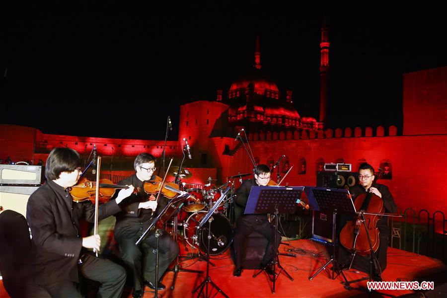 EGYPT-CAIRO-LIGHTING CEREMONY-CHINESE SPRING FESTIVAL-CELEBRATION