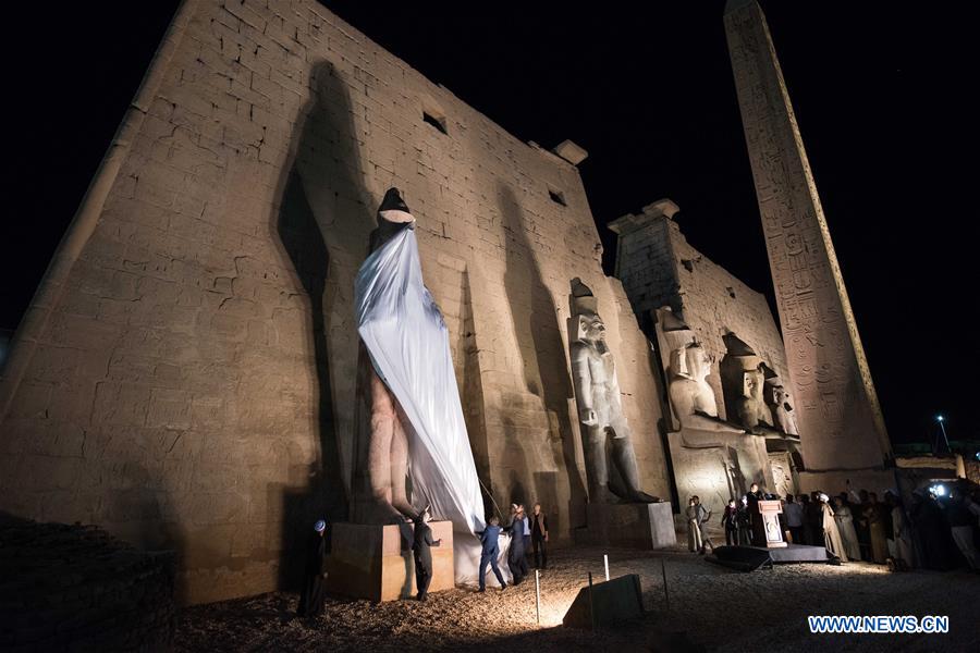 EGYPT-LUXOR-RAMSES II-COLOSSUS-UNVEILING 