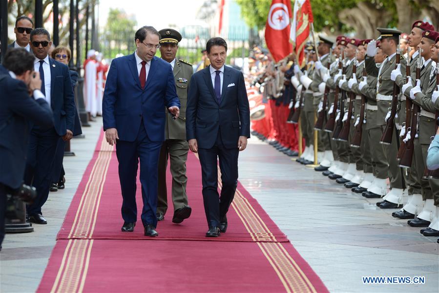 TUNISIA-TUNIS-ITALY-PM-VISITING