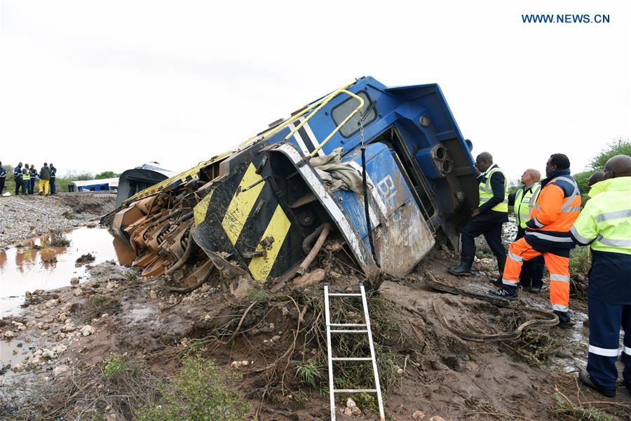 BOTSWANA-MAHALAPYE-TRAIN DERAILMENT