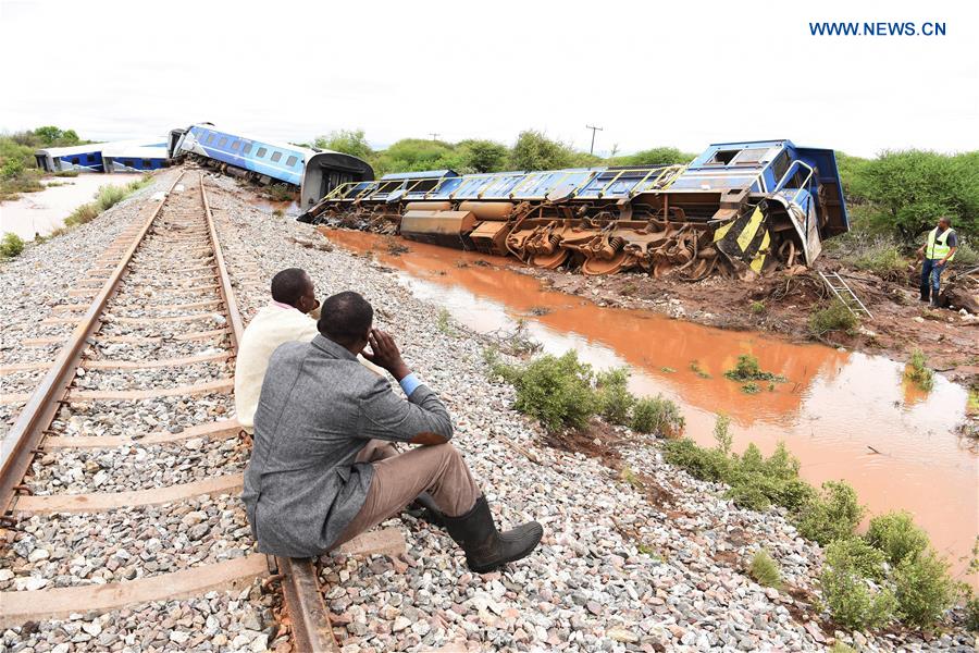 BOTSWANA-MAHALAPYE-TRAIN DERAILMENT