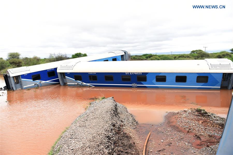 BOTSWANA-MAHALAPYE-TRAIN DERAILMENT