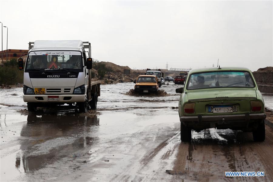 EGYPT-CAIRO-WEATHER-HEAVY RAIN