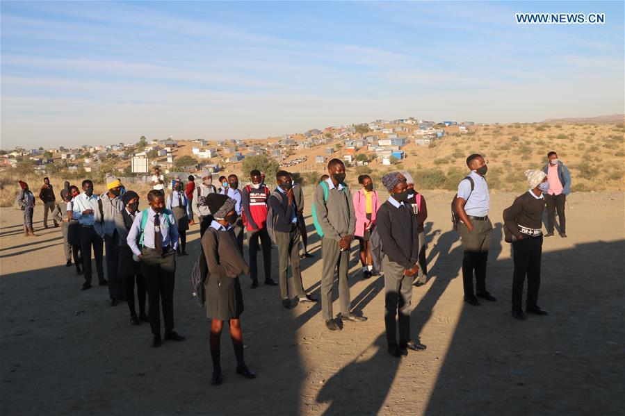 NAMIBIA-WINDHOEK-COVID-19-SCHOOL-RESUMPTION