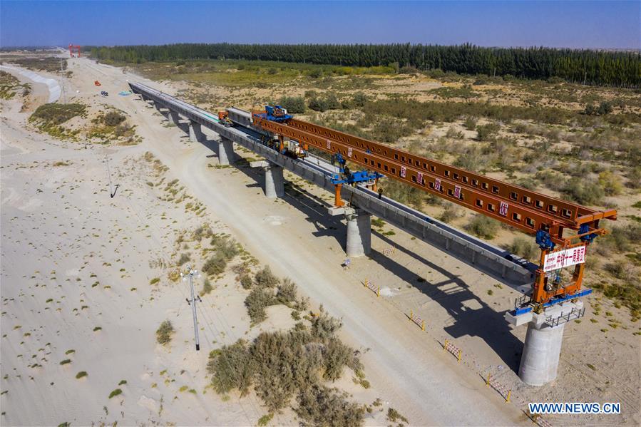 CHINA-XINJIANG-HOTAN-RUOQIANG-RAILWAY-CONSTRUCTION (CN)