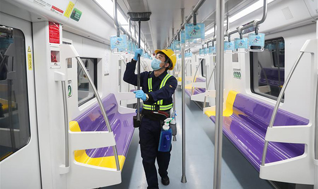 Shanghai Metro increases frequency of cleaning, isinfection in carriages