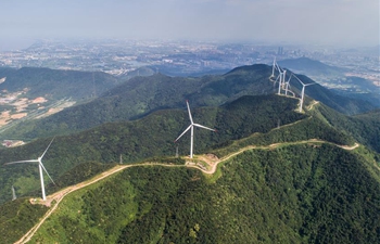 In pics: Bianshan wind farm in east China's Zhejiang