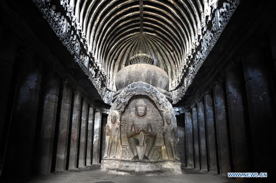 India, Maharashtra, Ellora cave temple, Unesco World Heritage, Kailash  Temple, 8th century, cave N°16 Stock Photo - Alamy