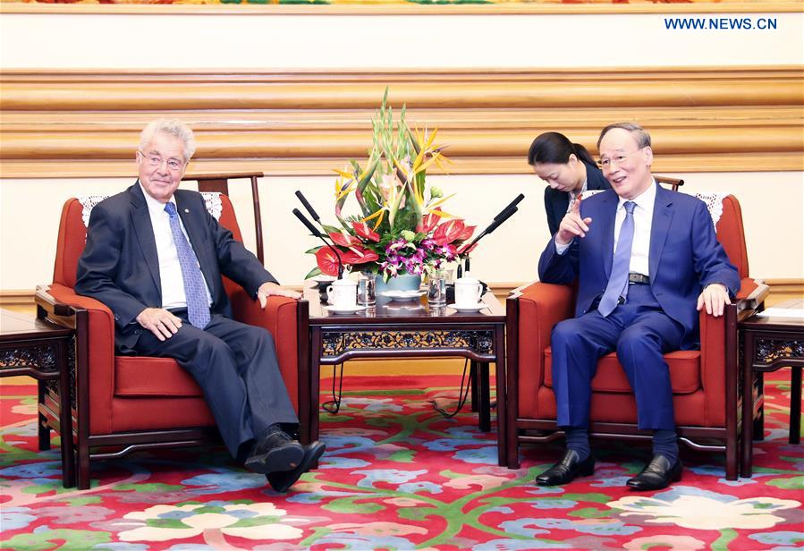 CHINA-BEIJING-WANG QISHAN-AUSTRIAN FORMER PRESIDENT-MEETING (CN)