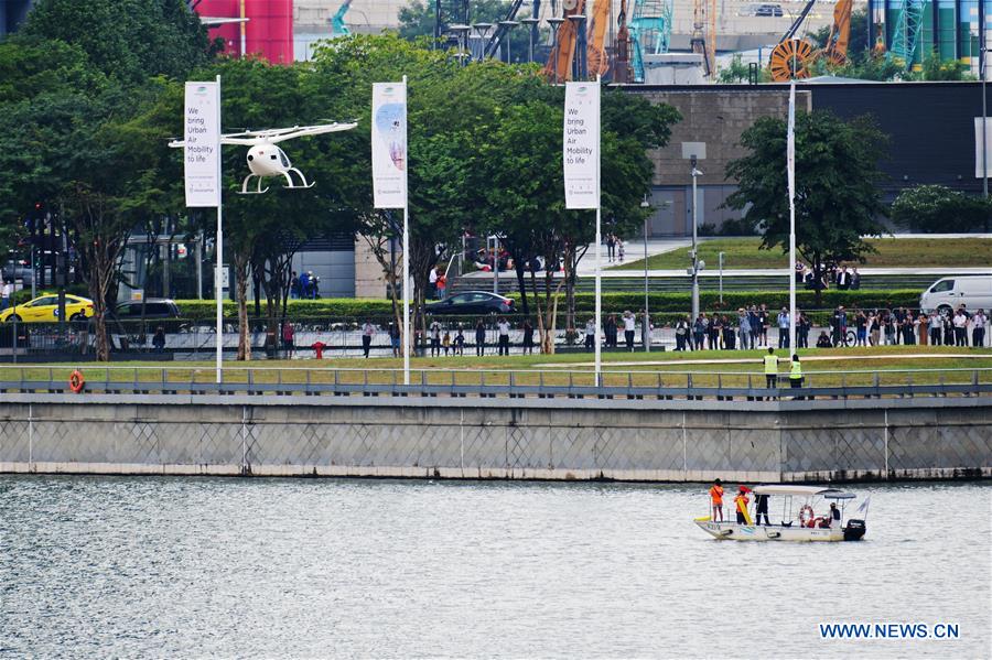 SINGAPORE-VOLOCOPTER-AIR TAXI-TEST PILOT