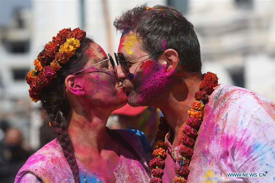 NEPAL-KATHMANDU-HOLI FESTIVAL