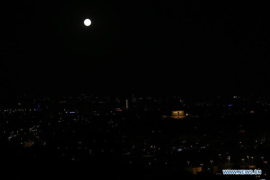 TURKEY-ANKARA-FULL MOON