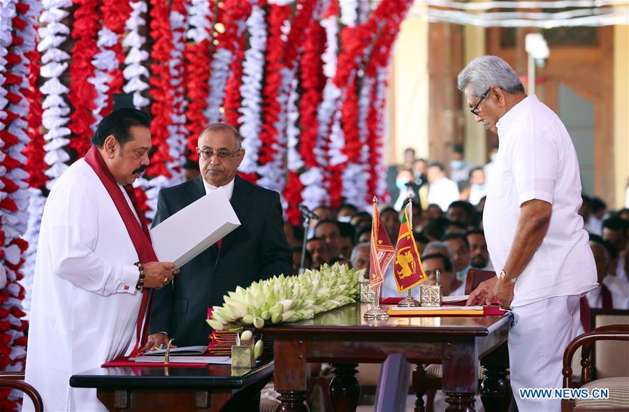 SRI LANKA-KANDY-CABINET-SWEARING