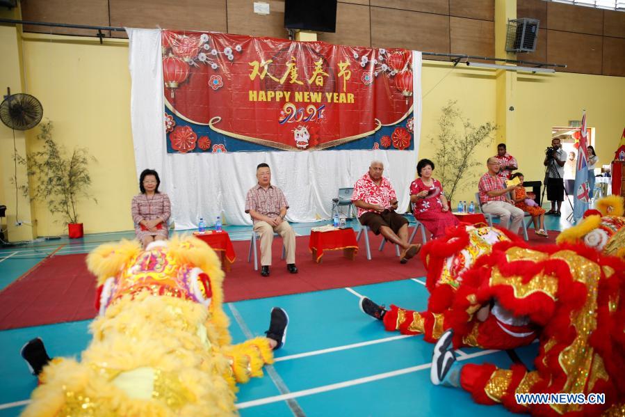 Fijian Pm Attends Chinese Lunar New Year Celebrations Xinhua English News Cn