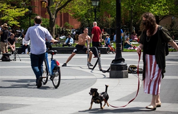 People have fun at parks in New York